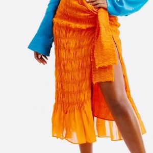 Hanifa beautiful orange skirt